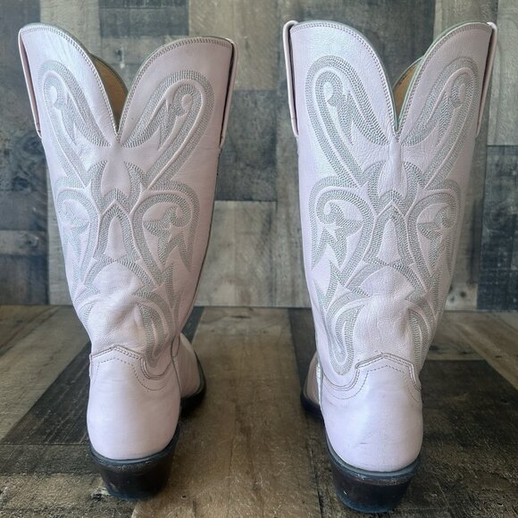 Lucchese N4531 Pink 1883 Western Cowboy Boots Womens 8 B - Picture 8 of 12